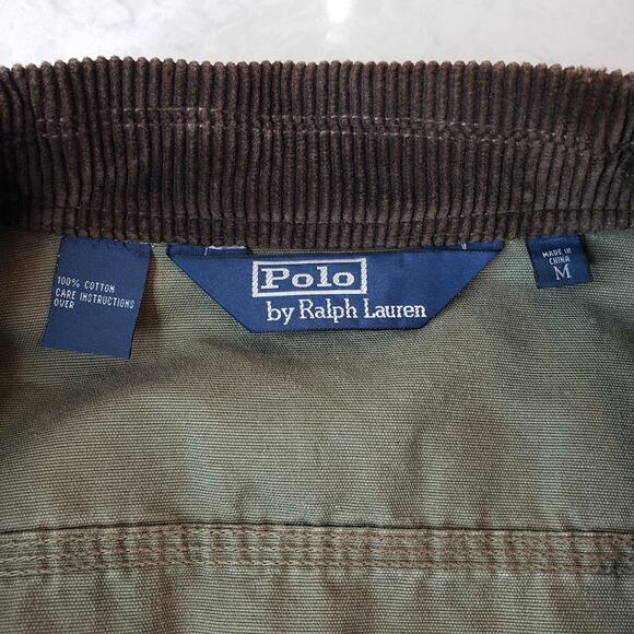 POLO RALPH LAUREN Canvas Trucker Barn Chore Jacket w/ Corduroy Trim Men's Medium - Picture 2 of 16